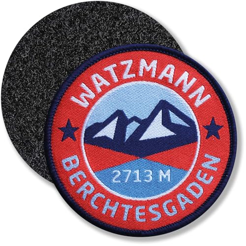 Klettpatch 68 mm - Watzmann Berchtesgaden Mittelspitze Höhe 2.713 m/Nationalpark Bayern Königssee Ostwand Hocheck Südspitze Berchtesgadener Alpen Überschreitung Hüttentour