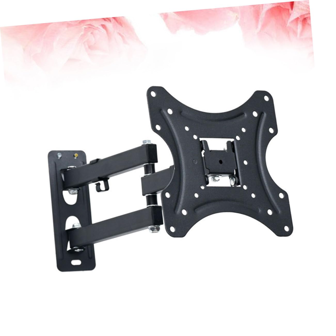 Staffa Tv LCD Regolabile in Metallo Supporto da Parete Rotante con Livella Montaggio Facile per Tv LED
