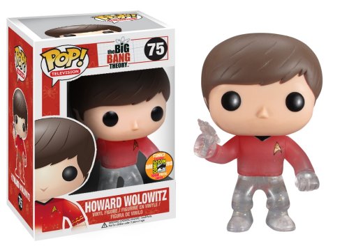 Sale Funko Pop Television Howard Star Trek Red Shirt With Gun Vinyl Figure (Sdcc Exclusive)