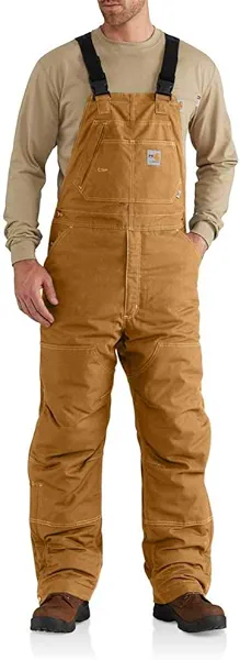 Carhartt Men's 102691 Flame Resistant Quick Duck® Bib Overall - Quilt L