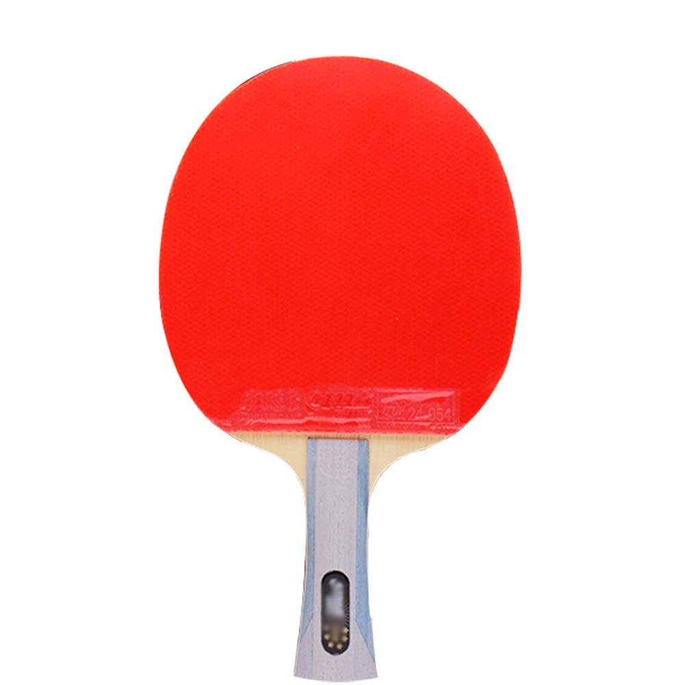 Intermediate Table Tennis Bat, 5 Layers of Pure Wood, 6-Star Professional Ping Pong Racket, Suitable for Offensive Players/Single Racket/Long Handle