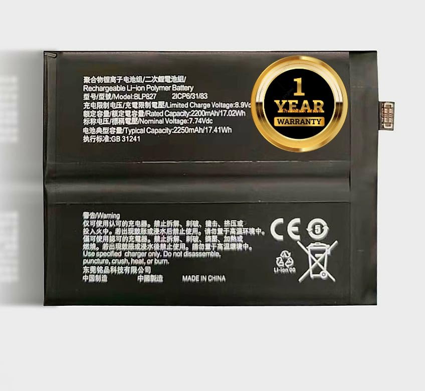 Image of Original BLP827 Batery Compatible with Oneplus 9 Pro LE2121, LE2125, LE2123, LE212, LE2127 with Warranty