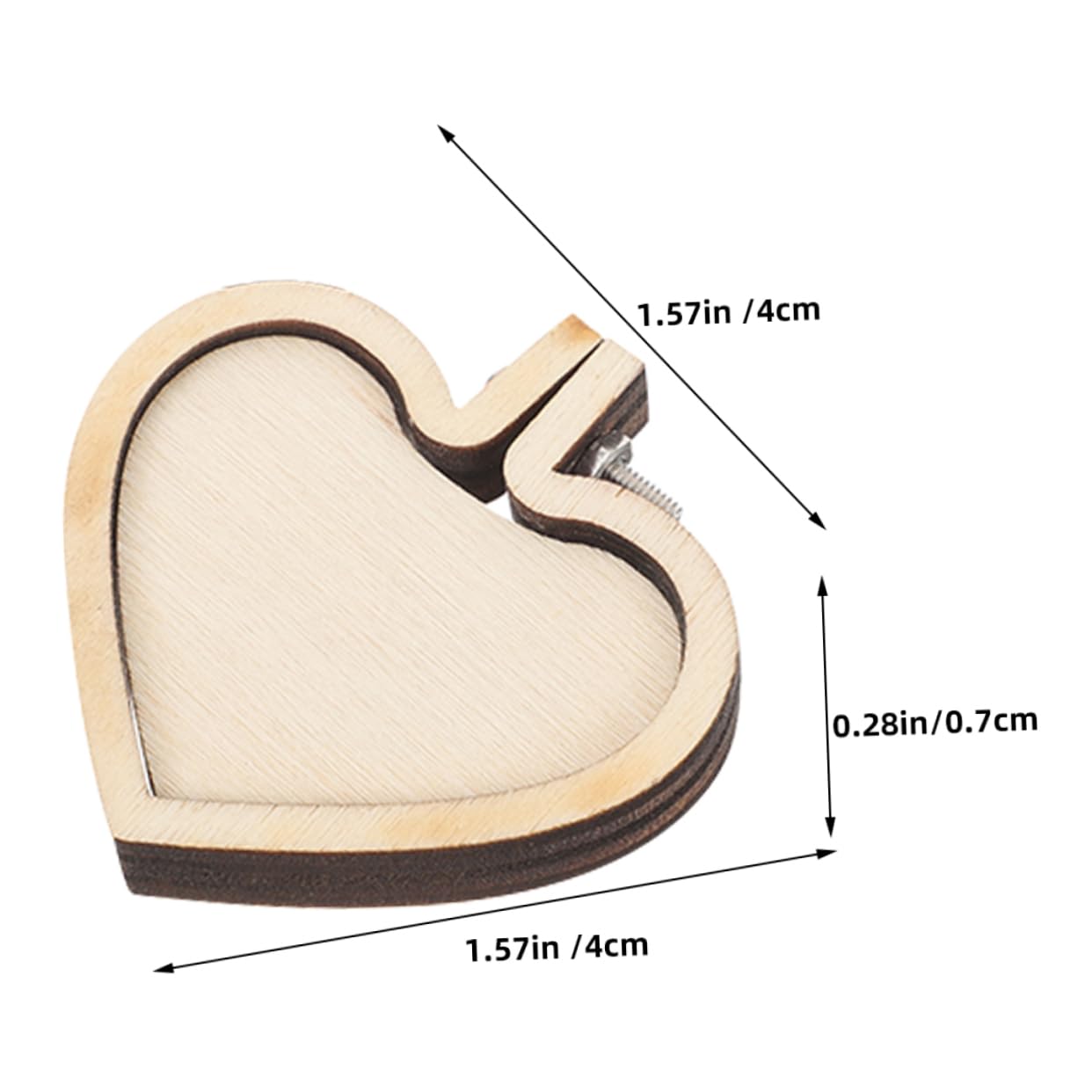 LIFKOME 8Pcs Mini Embroidery Hoops Cute DIY Pendant Craft Frames Heart Shape for Handcraft Decor and Unique