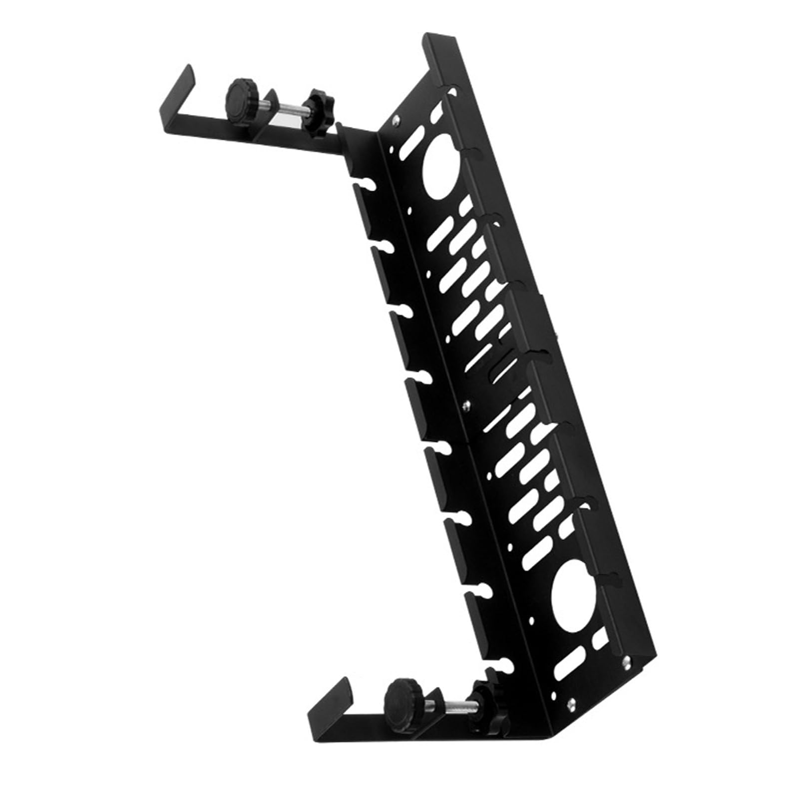 Platzsparende Kabelablage unter dem Schreibtisch, verstellbare Länge 40 - 50 cm, hält 9 kg, kein Bohren erforderlich, für Heimbüro