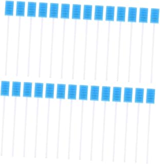 FOMIYES Cotonete Dental 150 Pçs Limpador De Espuma Limpador De Goma Cotonete Cotonete Bucal Sucção Cotonete Bucal Descartável Cotonete Azul Cotonetes Descartáveis Cotonetes