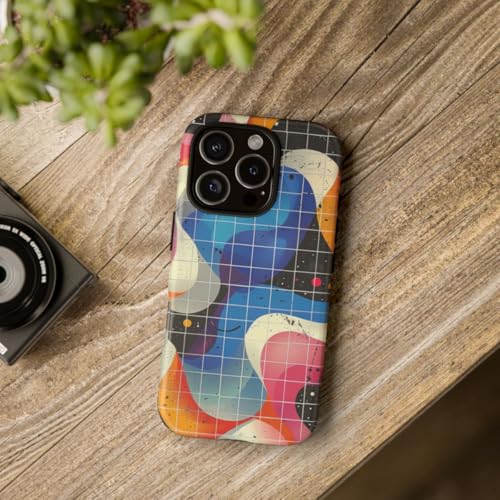 Coque iPhone 16 Pro motif abstrait coloré rigide mate multicolore - 4