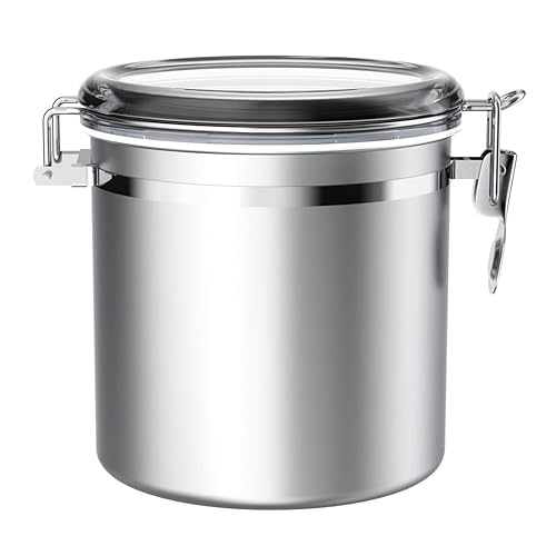 Wide Mouth Kitchen Canister in Stainless Steel