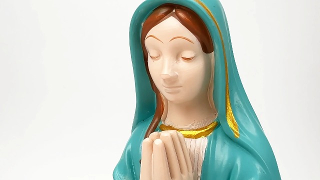 Estatua Virgen María Porta Rosario de Resina 5.9 in miniatura 7