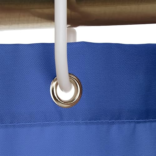 Rideau de douche en tissu polyester bleu et beige de qualité supérieure 120x180 - 6