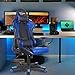Polar Aurora Gaming Chair Racing Computer Chairs High Back Video Game Chair Adjustable Executive Ergonomic Swivel Gamer Chair Blue
