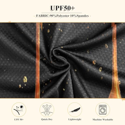 Dripping Honey on Black Boys Rash Guard Long Sleeve UPF 50+ Boys Swim Shirt Quick Dry Shirt for 3-12 Years4