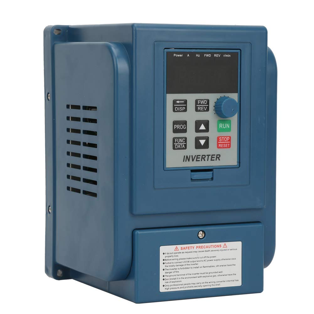 Convertidor de Frecuencia VFD, Inversor de Corriente Trifásica 380VAC 6A 2.2KW, Controlador de Velocidad Monofásico para Motores