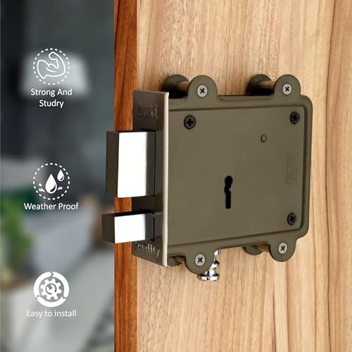 Image of DUKE Door Lock 8 Lever (Grey, Chrome Finish)