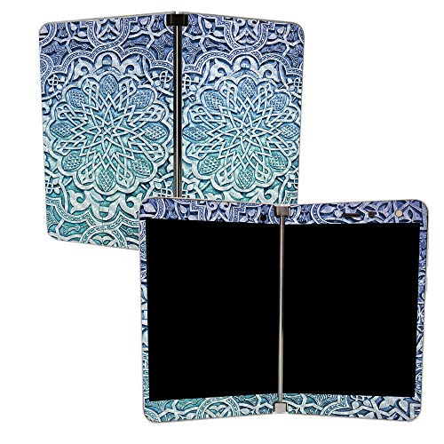 Image of MIGHTY SKINS MightySkins Carbon Fiber Skin for Microsoft Surface Duo - Carved Blue | Protective, Durable Textured Carbon Fiber Finish | Easy to Apply, Remove, and Change Styles | Made in The USA