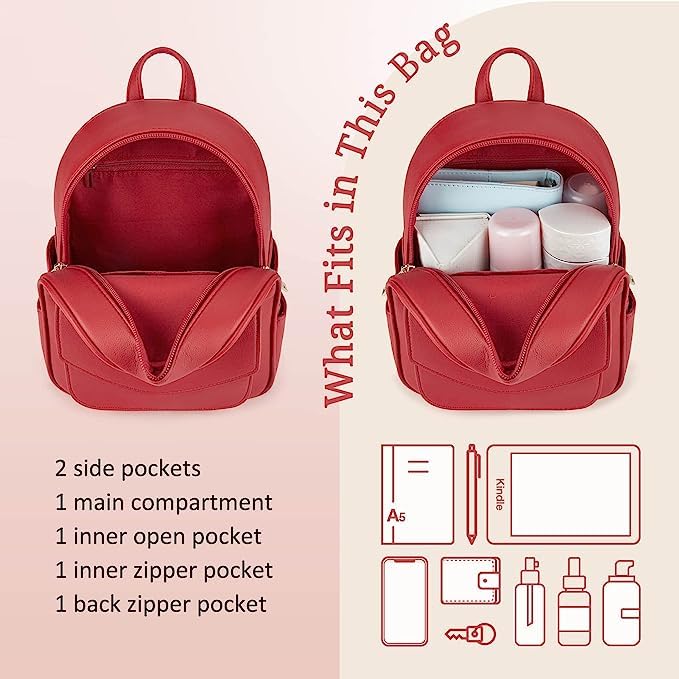 Image of ShopyVid Polka Dots Mini Backpack for Girls /Rakhi Gifts for Sister /Rakhi Gift for Sister Kids