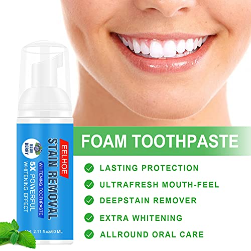 NC Professional Espuma de clareamento dental para limpeza bucal refrescante, 4 x 4 x 13,5 cm
