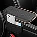 Car Center Console Cover, Auto Middle Console Armrest Seat Box Pad Accessories,Microfiber Leather Car Armrest Seat Box Pad Cover with 2 Side Storage Bags， Universal for Most Cars (B1)