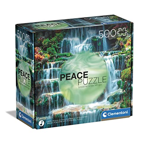 Clementoni - Puzzle 500 Piezas Mindfulness, The Flow, Puzzle Adulto Relajante El Movimiento(35117)