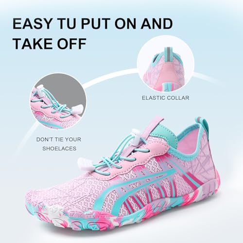 Image of ELETON Barefoot Shoes Women Men Hiking Water Shoes Wide Toe Box Zero Drop