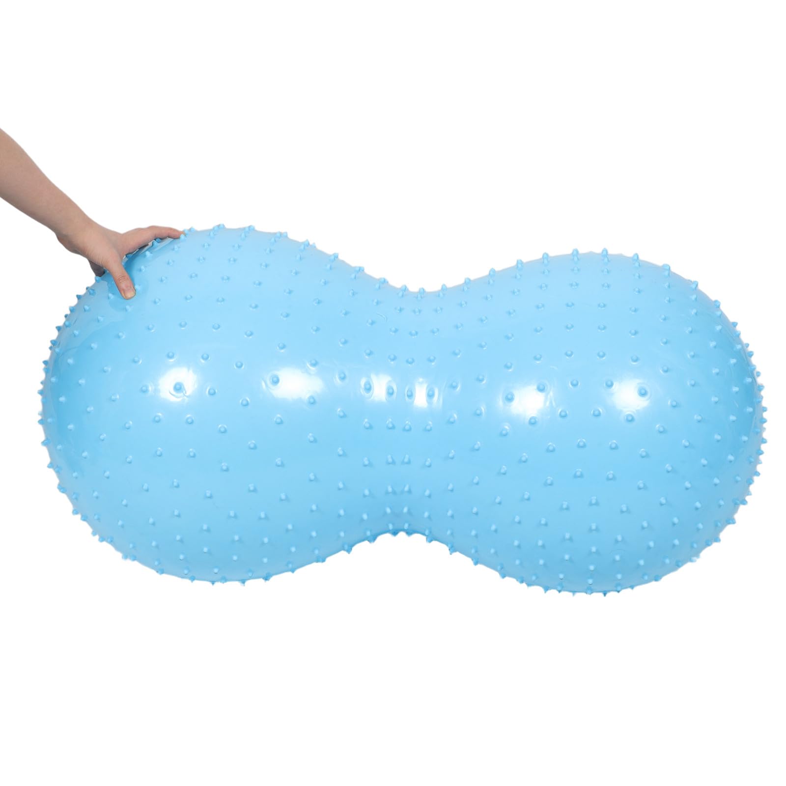 Pelota de Yoga con Forma de Cacahuete: Pelota Hinchable para Pilates, Ideal para estiramientos y Ejercicios Durante el Embarazo. Equipo de Entrenamiento sensorial para Gimnasio en casa.