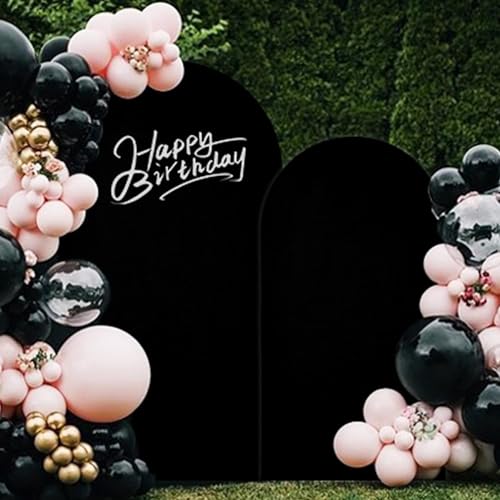 Set 2 Fundas Laqueadas para Arco de Fondo Negro 7.2ft y 6ft miniatura 5