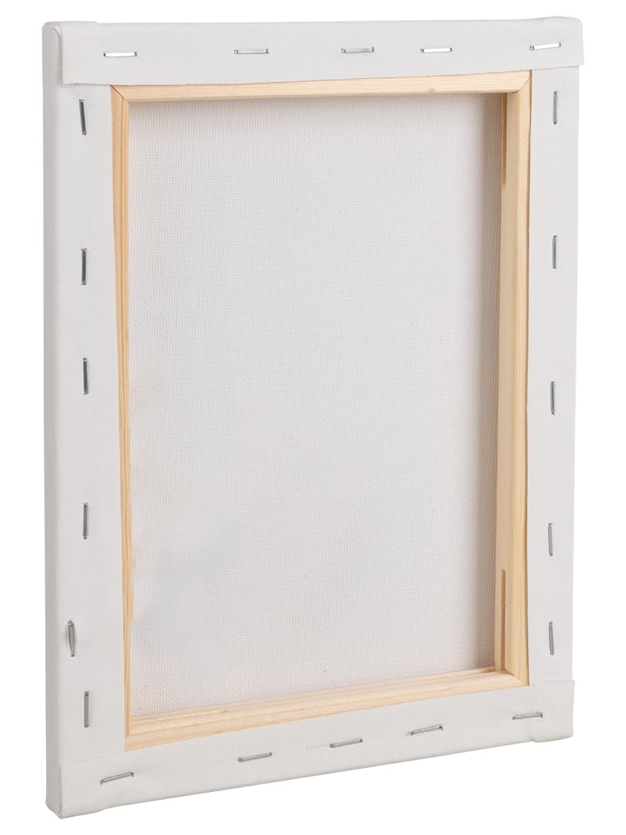 Rayher FSCMixCre Canvas Frame 100% Cotton 300g/m² 18x24x1.5cm White, 64625000