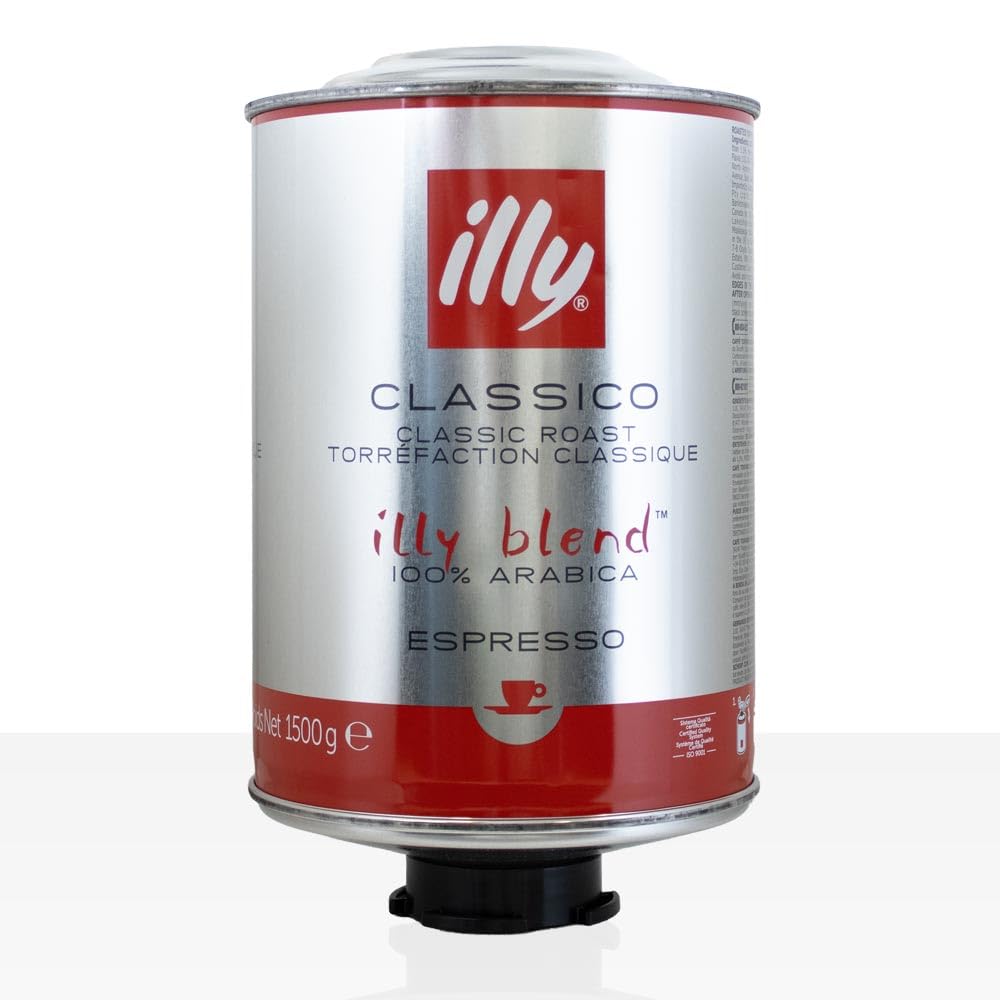 illy Espressobohnen Classico Normale Röstung 4 x 1,5kg Dose Kaffeebohnen