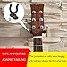 Guitar Hanger Guitar Wall Mount Holder Hook Stand, String Instruments Wall Hangers Stands Holders Hooks for Acoustic Electric Bass Classical Ukulele Guitars-Black