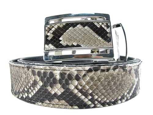 Genuine Python Snake Skin Auto Locking Men's Belt 46