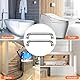 Binnan 30CM Haltegriff Dusche 2pcs,304 Edelstahl Badezimmer Haltegriff,Haltegriff Badewanne,Rutschfester Badezimmergriff Sicherheitsgriff Geeignet für Wandmontierte Toiletten Badezimmer Anti-Rutsch