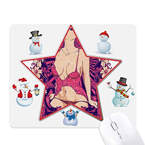 Tapis de souris sauvage bonhomme de neige étoile pour sublimer votre espace de télétravail