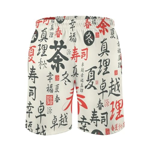 Men's Athletic Shorts Drawstring Graphic Shorts Geometric Mosaic Pattern,4
