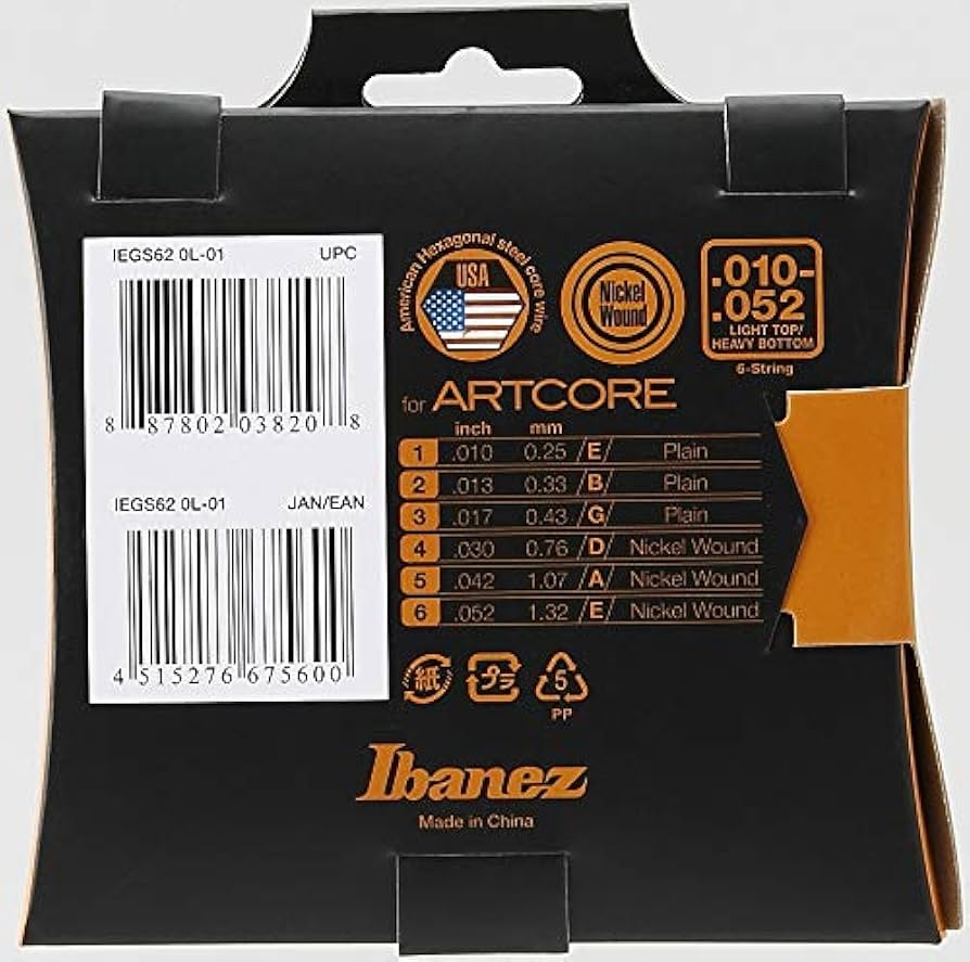 1点物⭕️お安く!◎Custom Vintage Fabric◎AR 9.75 Amazon.com: Ibanez Artcore Electric String Set for Hollow