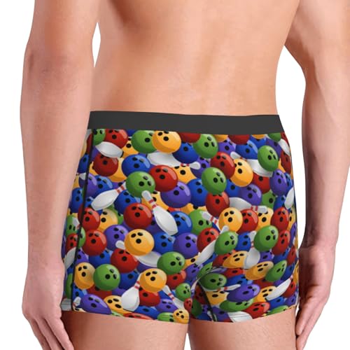 Bowling Colorful Mens Underwear Boxer Briefs For Men’s -3