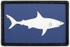 Shark | Hook and Loop Attach for Hats, Jeans, Vest, Coat | 2x3 in | by Pull Patch