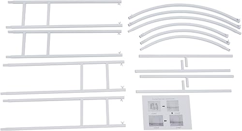Miniatura 7 de Soporte de fondo de metal para boda, soporte de arco de globo de doble tubo, marco de árbol de jardín para decoración de fondo de boda, fiesta de