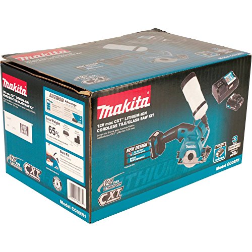 Makita Cc02R1 12V Max Cxt Lithium-Ion Cordless Tile/Glass Saw Kit, 3-3/8" #TOP7