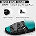Reflective DracoSlides - Slides for Men and Women, Wrapped in Reflective 3M with Adjustable Straps for Wide/Narrow Feet, Sandals with Arch Support & Slip Resistant, Men & Women Footwear, Black, 5-6