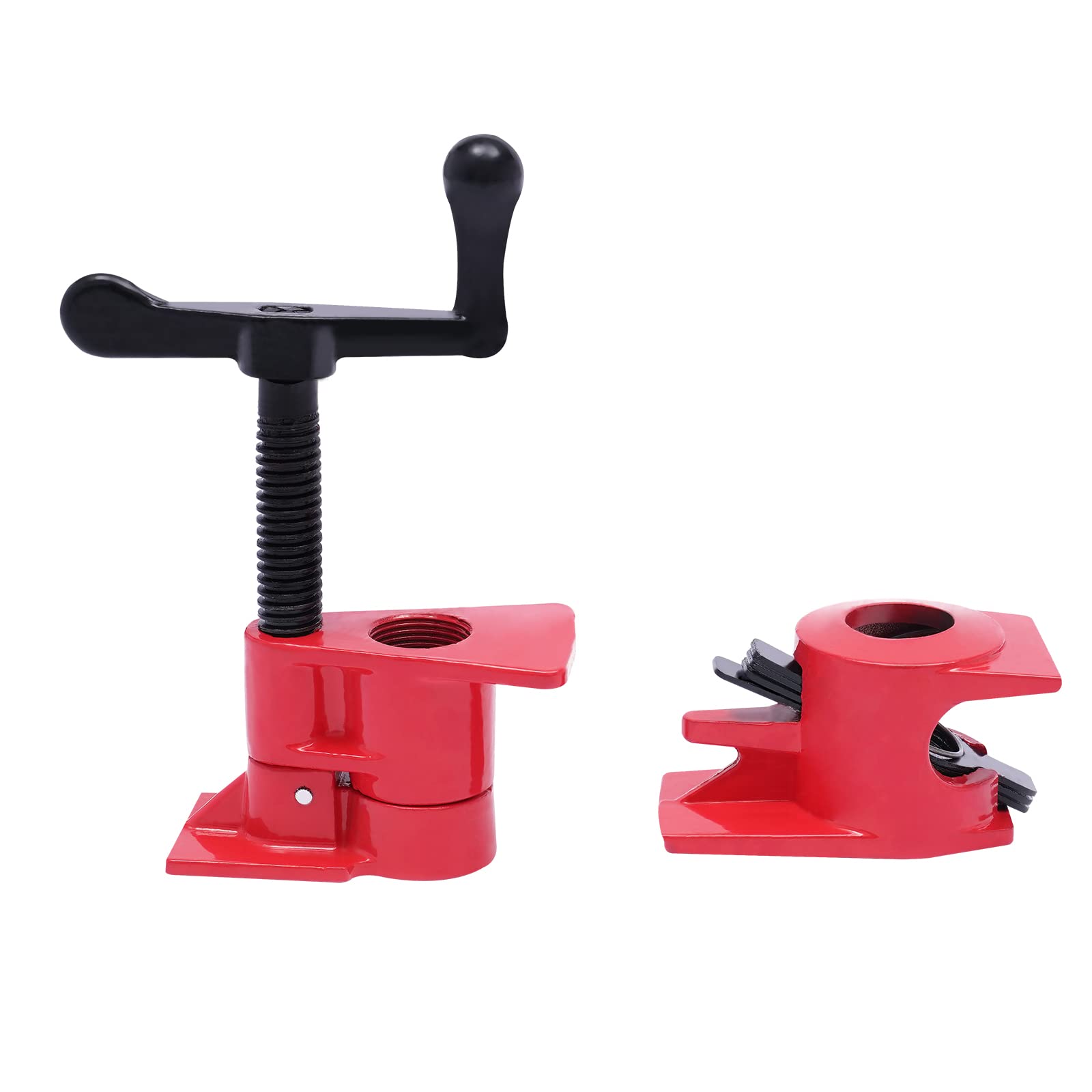 6 abrazaderas de tubo de 3/4 pulgadas, juego de abrazaderas de tornillo de tubo, abrazadera de tornillo de tubo, abrazadera para carpintería, herramienta para trabajar la madera