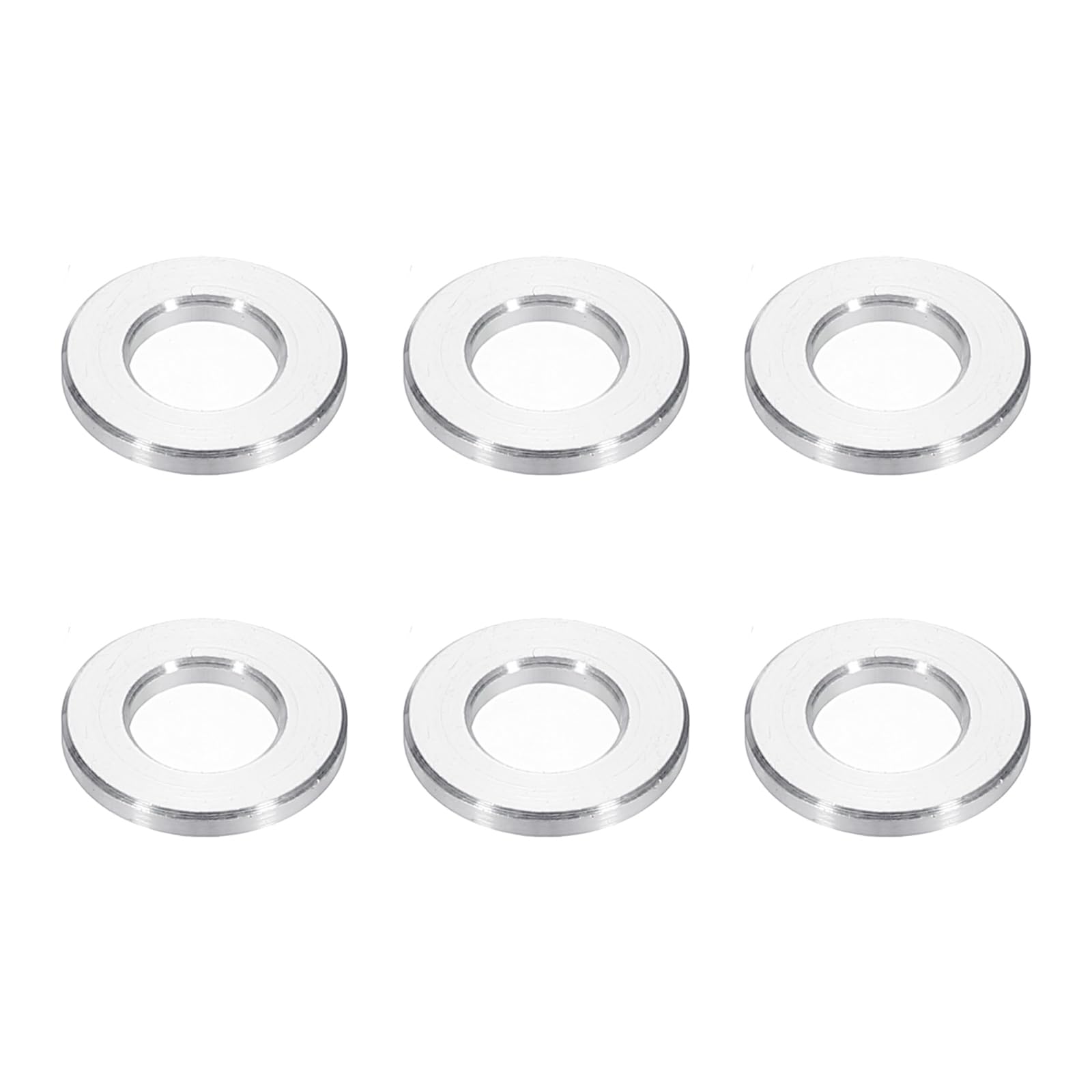 PATIKIL M6 Aluminum Spacers, 6pcs 1/4" x1/2" Round Metal Spacers for 1/4 or M6 Screw Bolts