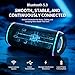 Bluetooth Speaker with HD Sound, Portable Wireless, IPX5 Waterproof, Up to 20H Playtime, TWS Pairing, Bluetooth 5.3, for Home, Party, Beach, Outdoor, Electronic Gadgets, Birthday Gift (Black)