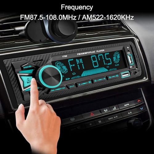 GETBSTOOP カーラジオ Bluetooth シングル DIN カーステレオオーディオ、Bluetooth カーステレオ、カーラジオ AUX/USB/TF カード Bluetooth 対応 MP3 プレーヤー カーステレオプレーヤー リモコン付き FM レシーバー
