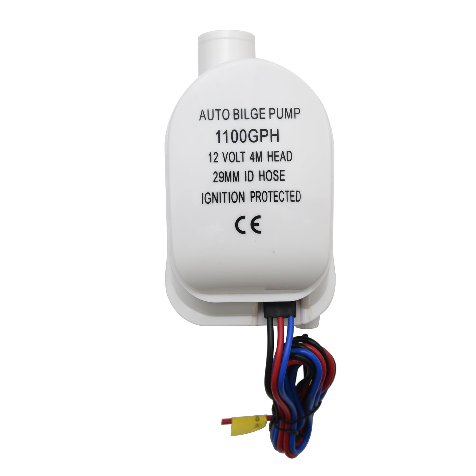 KAOLALI Pompa di sentina automatica 12V 1100 GPH pompa d'acqua per barche, laghetti e piscine con interruttore galleggiante integrato