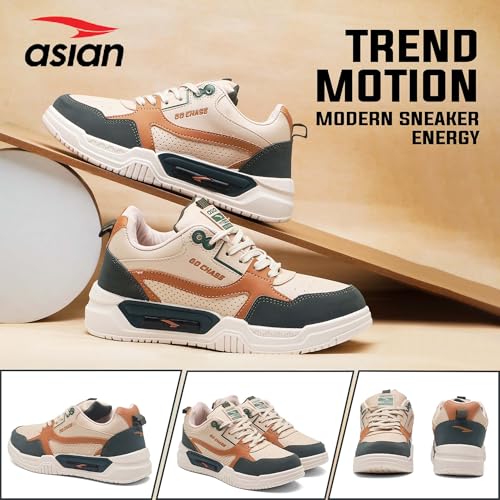 Image of ASIAN Shadow-02 Sneakers for Men | Cushioned Insole, Anti-Slip Outsole & Premium Stylish Design | Trendy Casual Sneakers for Gym