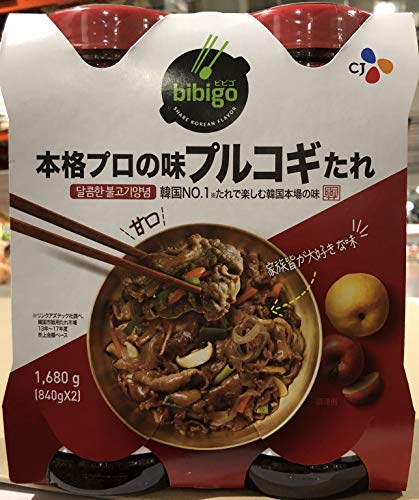 CJコープ プルコギ韓国風焼肉のタレ 840g×2本セット×２【計4本セット】