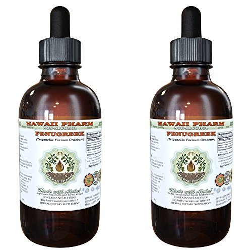 Fenugreek Alcohol-Free Liquid Extract, Organic Fenugreek (Trigonella foenum-graecum) Dried Fruit Glycerite 2x4 oz
