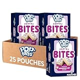 Pop-Tarts Baked Pastry Bites, Kids Snacks, School Lunch, Frosted Cinnamon Roll (5 Boxes, 25 Pouches)