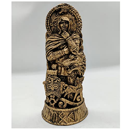 nordische Götter Figur Harzstatue skandinavische Pantheons, Odin Loki Freyja Thor nordischer Gott Handwerk Wikinger Mythologie Zuhause Weinschrank Schale Bücherregal Skulptur Orament Wikinger Deko Cover