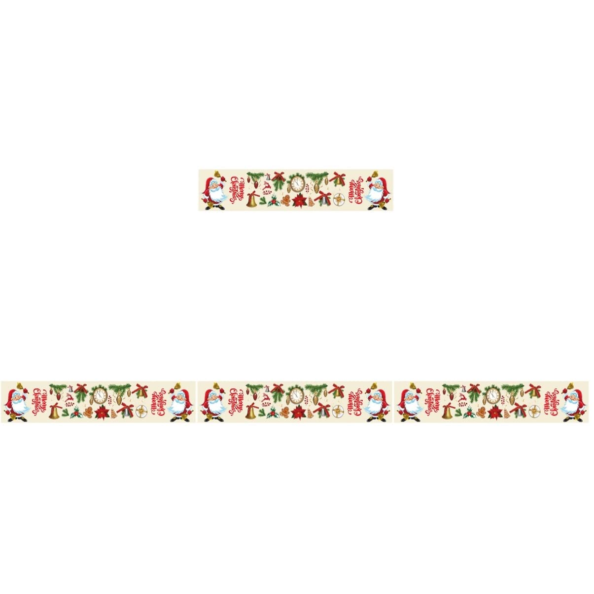 Nappe de Noël Mobestech lot de 4 décorations de table lavables pour repas de fête en salle à manger
