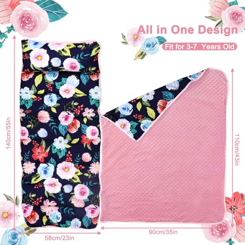 Jundetye Todddler Nap Mat With Pillow And Plush Blanket, Kids Sleeping Bags For Preschool Daycare thumb #1